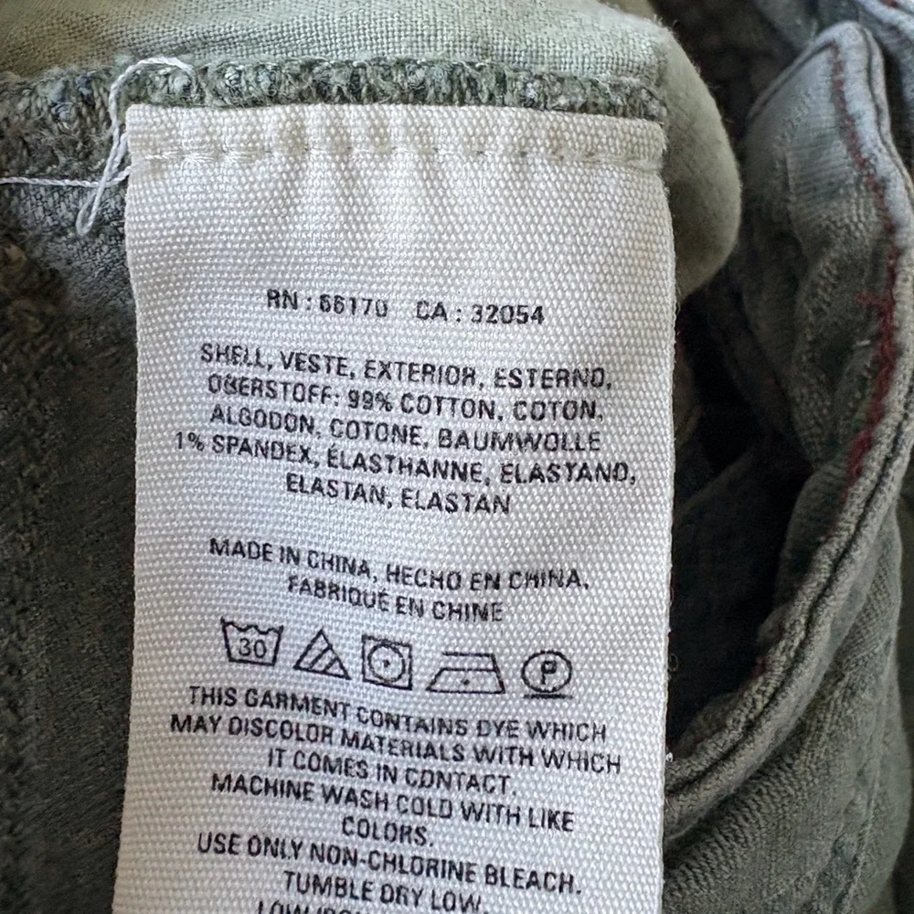 Anthropologie The Wanderer Pants‎ Size 31 Sage Green Jacquard Palm Tree Print